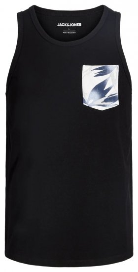 Jack & Jones Honolulu Pocket Tanktop Black - Pólók - Nagyméretű pólók - 2XL-14XL
