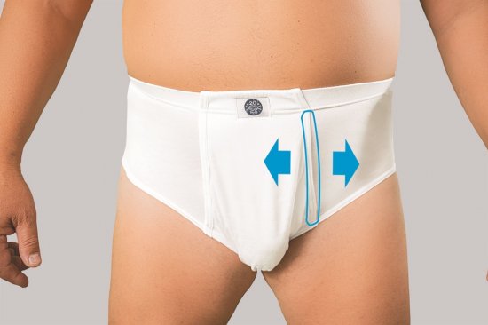 20 Nodi Combed Cotton Jersey Briefs with High Side Cut and Side Opening White - Alsónemű & Strandruhák - Nagyméretű Alsónemű 2XL-8XL