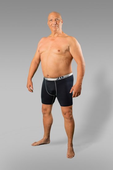 20 Nodi Stretch Cotton Boxer with Medium Leg 3-pack Black/Blue - Alsónemű & Strandruhák - Nagyméretű Alsónemű 2XL-8XL