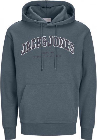 Jack & Jones CALEB Hoodie Blue - Pulóverek & kapucnis pulóverek - Pulóverek & Kapucnis pulóver 2XL-12XL