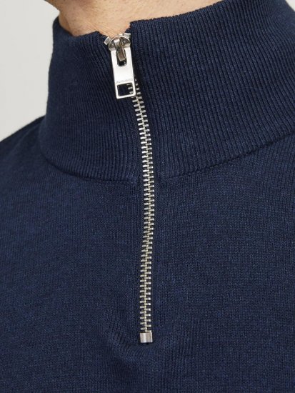Jack & Jones Emil Knitted Pullover Blue - Pulóverek & kapucnis pulóverek - Pulóverek & Kapucnis pulóver 2XL-12XL