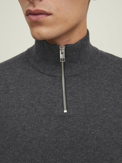 Jack & Jones Emil Knitted Pullover Grey - Pulóverek & kapucnis pulóverek - Pulóverek & Kapucnis pulóver 2XL-12XL