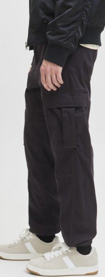 Jack & Jones Jonnie Cuffed Cargo Pants Black - Farmer & nadrág - Farmer és nadrág - W40-W70