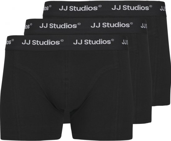Jack & Jones Soho Solid Trunks 3-Pack Black - Alsónemű & strandruhák - Nagyméretű Alsónemű 2XL-8XL