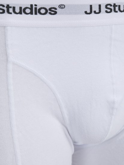 Jack & Jones Soho Solid Trunks 3-pack White/Grey/Black - Alsónemű & strandruhák - Nagyméretű Alsónemű 2XL-8XL