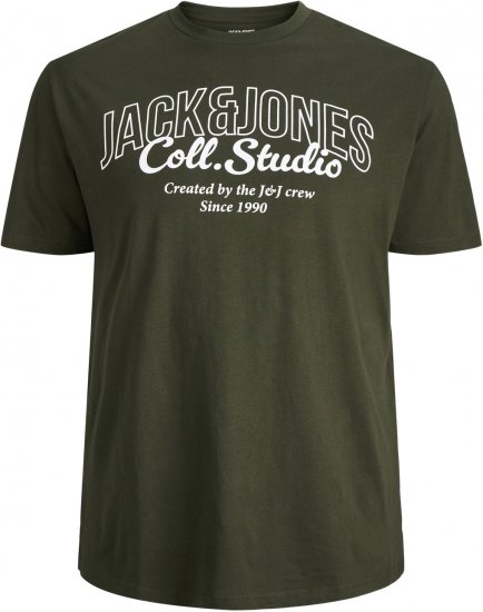 Jack & Jones Makoto T-shirt Green - Pólók - Nagyméretű pólók - 2XL-14XL