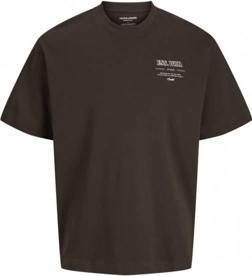 Jack & Jones Urban Edge Studio T-shirt Brown - Pólók - Nagyméretű pólók - 2XL-14XL