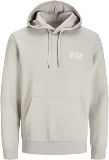 Jack & Jones ECORP Hoodie Grey - Pulóverek & kapucnis pulóverek - Pulóverek & Kapucnis pulóver 2XL-12XL