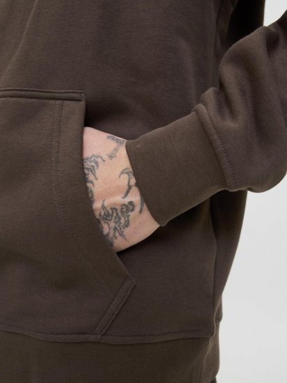 Jack & Jones Soho Hoodie Brown - Pulóverek & kapucnis pulóverek - Pulóverek & Kapucnis pulóver 2XL-12XL
