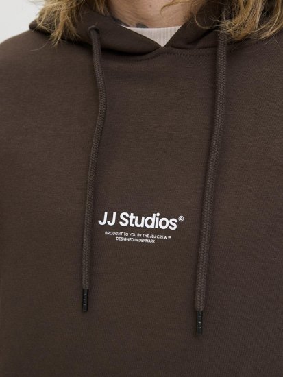 Jack & Jones Soho Hoodie Brown - Pulóverek & kapucnis pulóverek - Pulóverek & Kapucnis pulóver 2XL-12XL