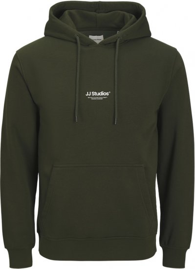 Jack & Jones Soho Hoodie Green - Pulóverek & kapucnis pulóverek - Pulóverek & Kapucnis pulóver 2XL-12XL