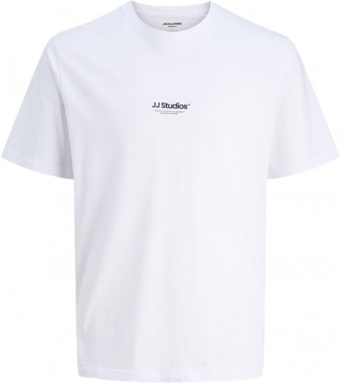 Jack & Jones Soho T-Shirt White - Pólók - Nagyméretű pólók - 2XL-14XL