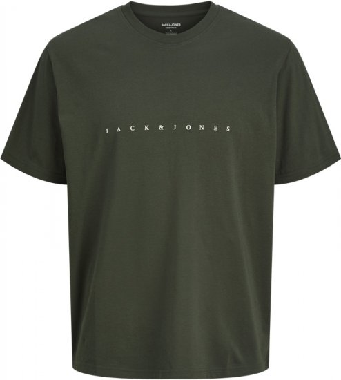 Jack & Jones STAR T-Shirt Green - Pólók - Nagyméretű pólók - 2XL-14XL