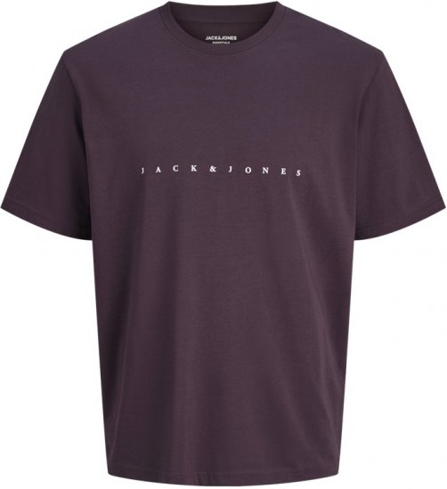 Jack & Jones STAR T-Shirt Purple - Pólók - Nagyméretű pólók - 2XL-14XL