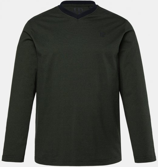 JP1880 Pyjamas Two-piece Striped Dark Green - Alsónemű & Strandruhák - Nagyméretű Alsónemű 2XL-8XL