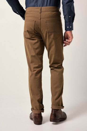 JP1880 Twill Trousers Belly Fit 5-Pocket Brown - Farmer & nadrág - Farmer és nadrág - W40-W70