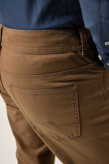 JP1880 Twill Trousers Belly Fit 5-Pocket Brown - Farmer & nadrág - Farmer és nadrág - W40-W70