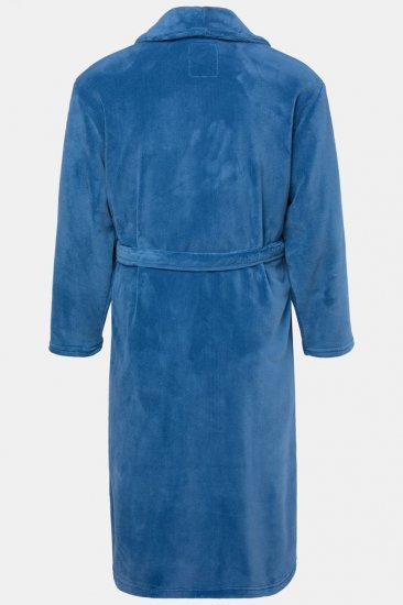 JP1880 Bathrobe with Spacious Pockets Denim Blue - Alsónemű & strandruhák - Nagyméretű Alsónemű 2XL-8XL