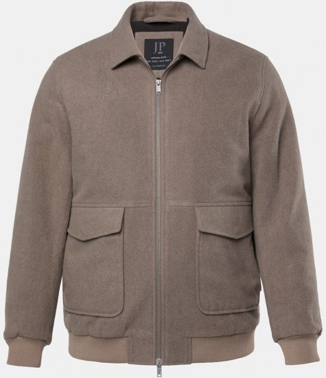 JP1880 Blouson Jacket Lightweight and Warm Brown - Kabátok - Nagyméretű Kabátok - 2XL-8XL