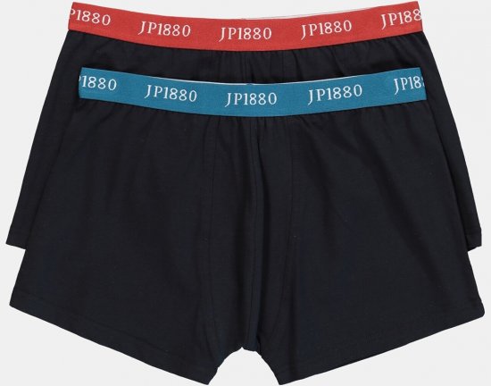 JP1880 FLEXNAMIC OEKO-TEX Boxer Shorts 2-Pack Black - Alsónemű & strandruhák - Nagyméretű Alsónemű 2XL-8XL