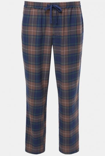 JP1880 Pyjama Trousers Flannel Check Brown - Alsónemű & Strandruhák - Nagyméretű Alsónemű 2XL-8XL
