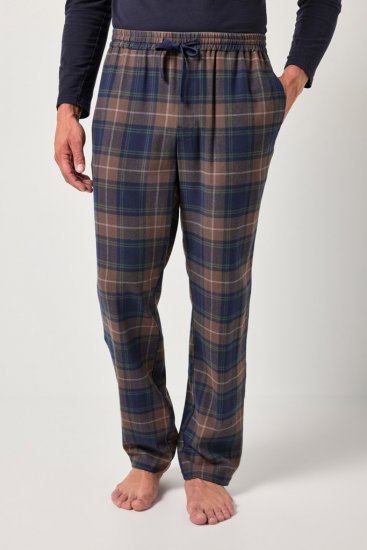 JP1880 Pyjama Trousers Flannel Check Brown - Alsónemű & Strandruhák - Nagyméretű Alsónemű 2XL-8XL