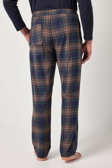 JP1880 Pyjama Trousers Flannel Check Brown - Alsónemű & Strandruhák - Nagyméretű Alsónemű 2XL-8XL