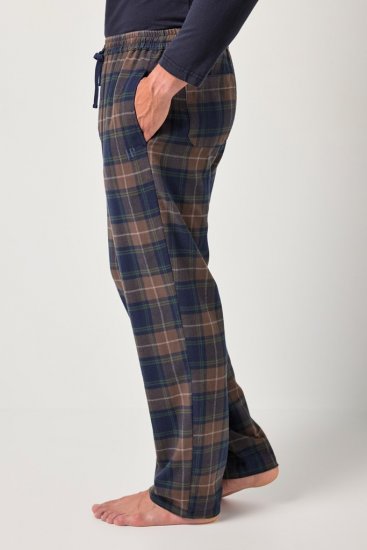 JP1880 Pyjama Trousers Flannel Check Brown - Alsónemű & Strandruhák - Nagyméretű Alsónemű 2XL-8XL