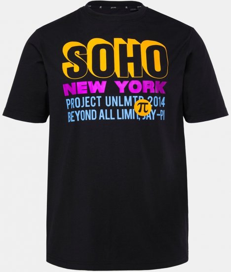 JAY-PI FLEXNAMIC® Soho T-shirt Black - Pólók - Nagyméretű pólók - 2XL-14XL