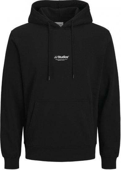 Jack & Jones Soho Hoodie Black - Pulóverek & kapucnis pulóverek - Pulóverek & Kapucnis pulóver 2XL-12XL