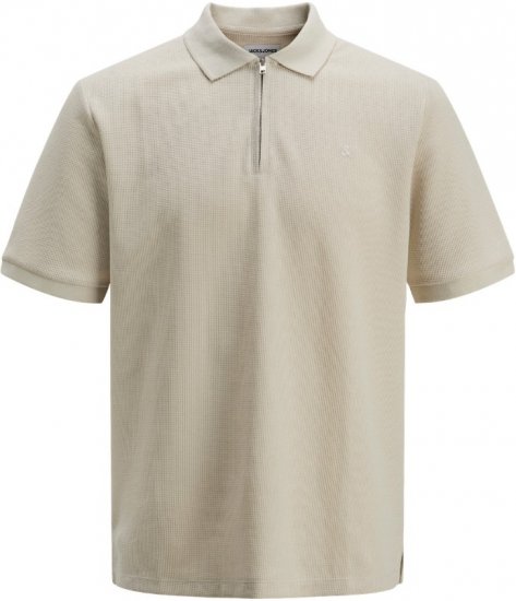 Jack & Jones Austin Polo Short Sleeve Grey - Pólóingek - Galléros Pólók 2XL-8XL - Pólóingek 2XL-8XL