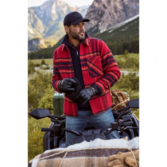 JP1880 Gloves Leather Warm Lining Black - Kiegészítők - 