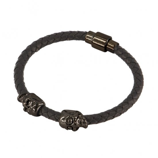 JP1880 Bracelet Skulls Black - Kiegészítők - 