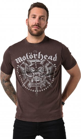 JP1880 Motörhead Soft Jersey Vintage T-Shirt Brown - Zenekaros pólók - 