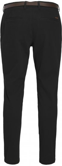 Jack & Jones Marco Adam Belted Slim Fit Chino Pants Black - Farmer & nadrág - Farmer és nadrág - W40-W70