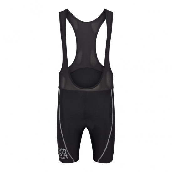 North Latitude Sport Bike Shorts With Suspenders Black - Kerékpáros ruházat - 