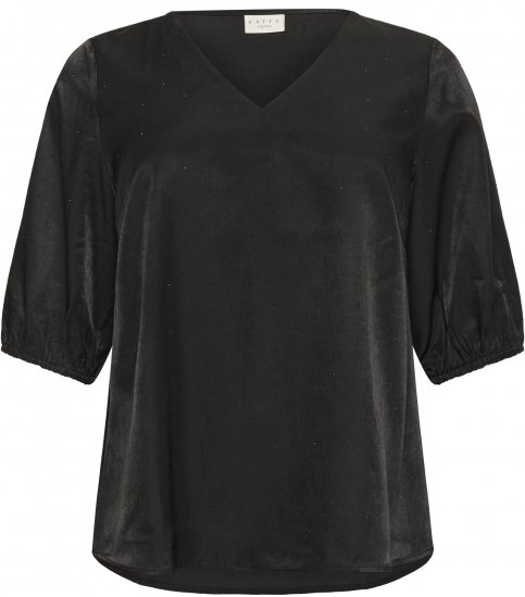Kaffe Curve Ada Blouse Black - Blúzok - 