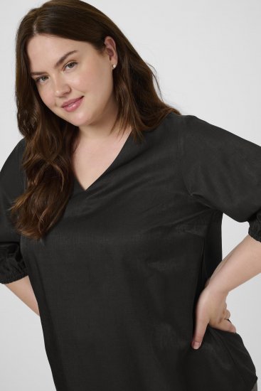 Kaffe Curve Ada Blouse Black - Blúzok - 