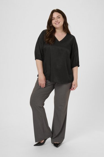 Kaffe Curve Ada Blouse Black - Blúzok - 