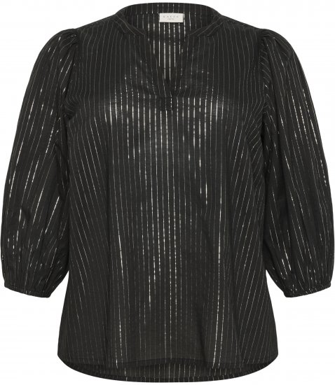 Kaffe Curve Luisa Blouse Black Deep - Blúzok - 