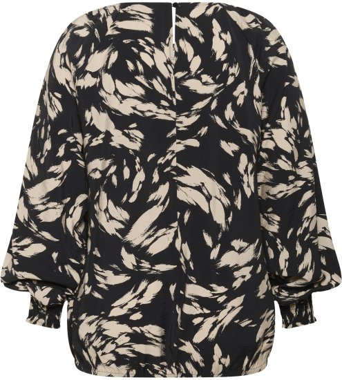 Kaffe Curve Olla Hosszú ujjú blúz Fekete - Blúzok és tunikák - 