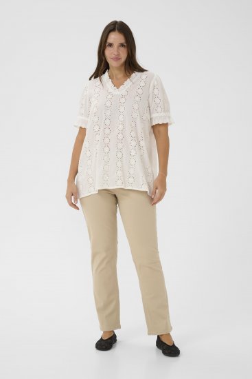 Kaffe Curve Dina Blouse White - Blúzok - 