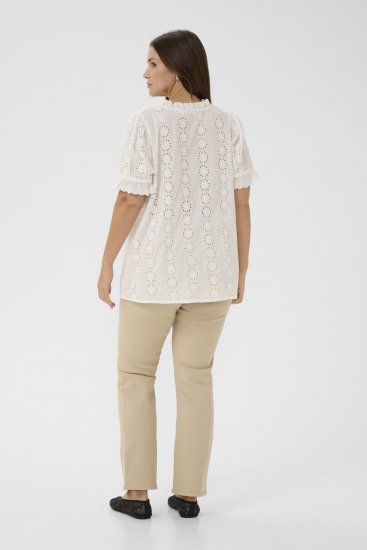 Kaffe Curve Dina Blouse White - Blúzok - 