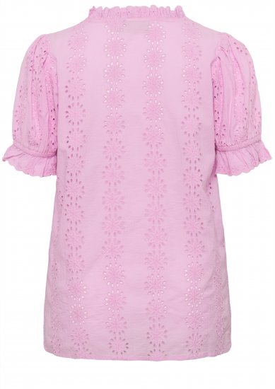 Kaffe Curve Dina Blouse Pink Frosting - Blúzok - 