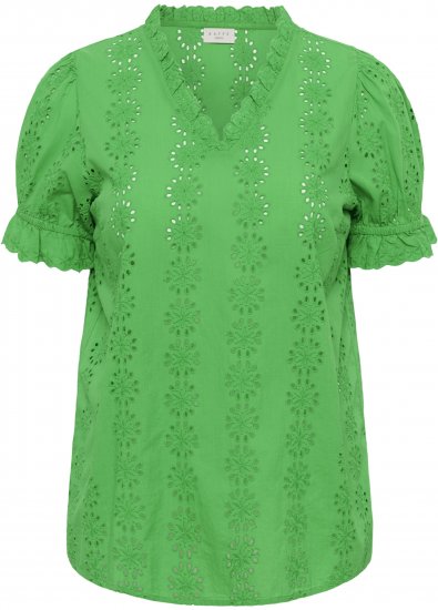 Kaffe Curve Dina Blouse Bright Green - Blúzok - 