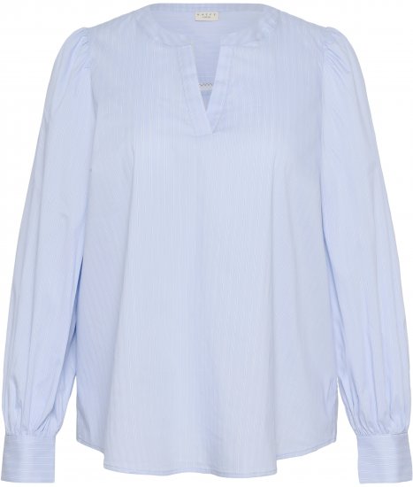 Kaffe Curve Juda Blouse Nantucket Breeze Stripe Blue - NŐI RUHÁZAT 40-66 - 