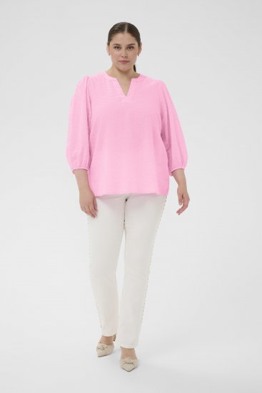 Kaffe Curve Penelopia Blouse Pink Frosting - Blúzok - 