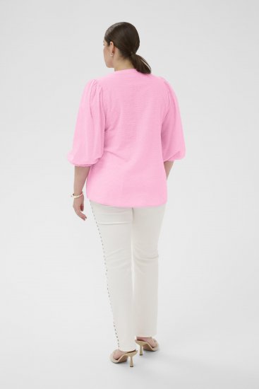 Kaffe Curve Penelopia Blouse Pink Frosting - Blúzok - 