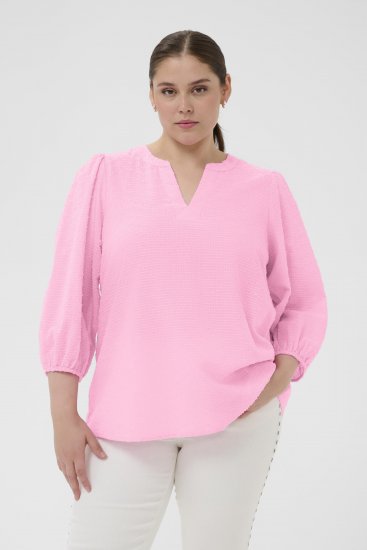 Kaffe Curve Penelopia Blouse Pink Frosting - Blúzok - 