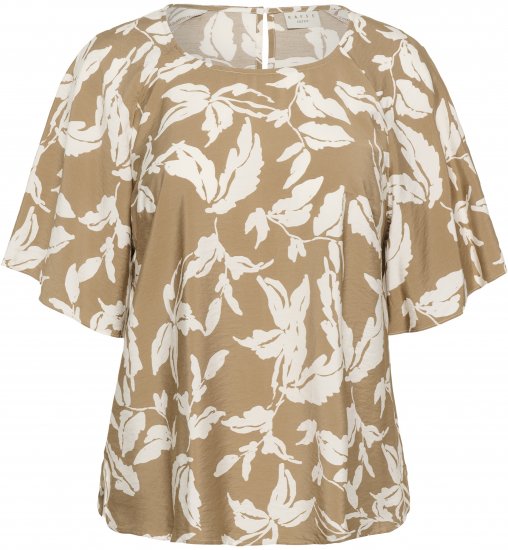 Kaffe Curve Marla Blouse Oak Chalk Leaf - Blúzok - 
